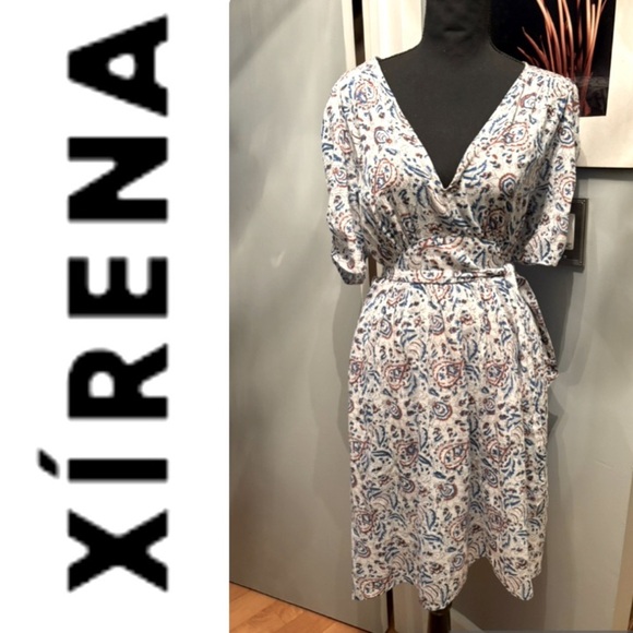 Xirena Nissa belted modiac print mini dress - Picture 1 of 7